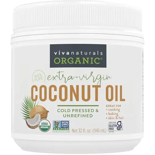 Viva Naturals Organic Coconut Oil jar