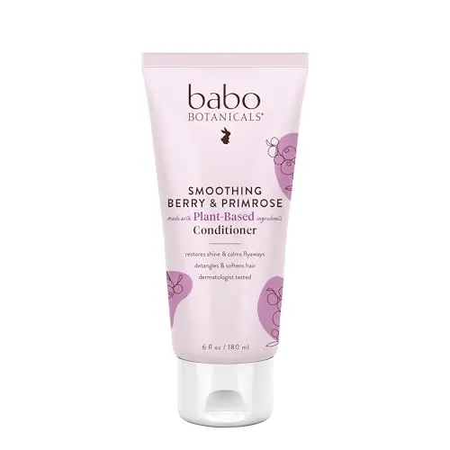 Babo Botanicals Smoothing Conditioner bottle with primrose oil