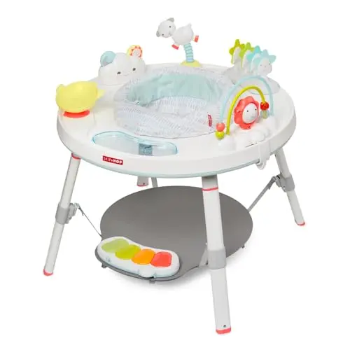 Skip Hop Silver Lining Cloud activity center with discovery window and multiple toys