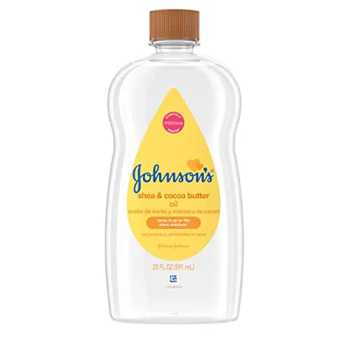 Johnson's Baby Oil with Shea and Cocoa Butter bottle