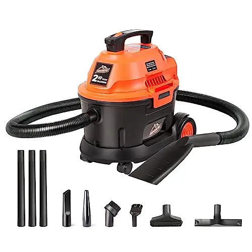 Armor All compact wet dry vacuum cleaner with orange and black design