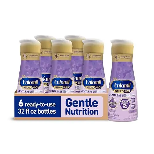 Enfamil NeuroPro Gentlease ready-to-feed liquid formula bottles
