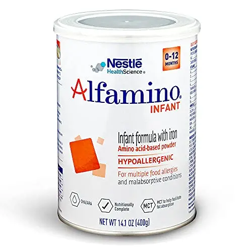 Alfamino amino acid based infant formula for severe allergies