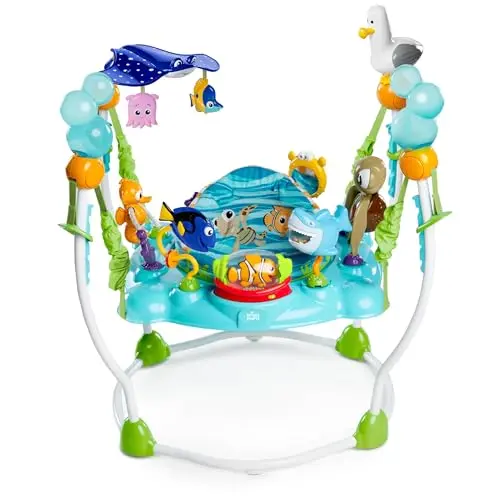 Bright Starts Finding Nemo activity jumper with Disney characters and jump-activated lights