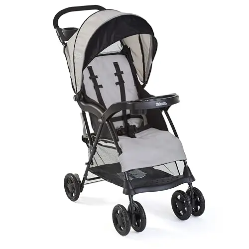 Kolcraft Cloud Plus lightweight umbrella stroller in slate gray