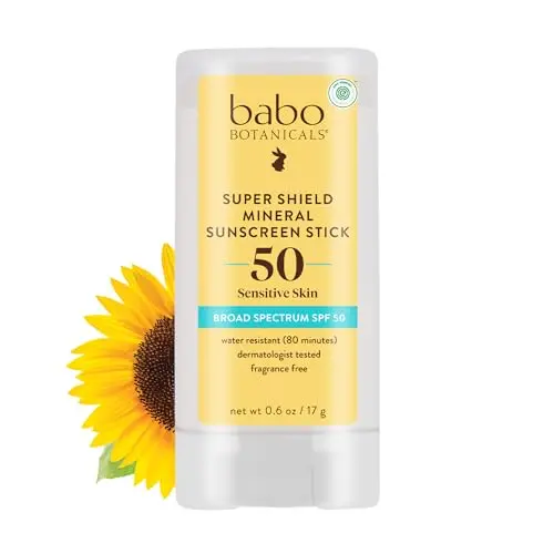 Babo Botanicals mineral stick sunscreen with organic ingredients