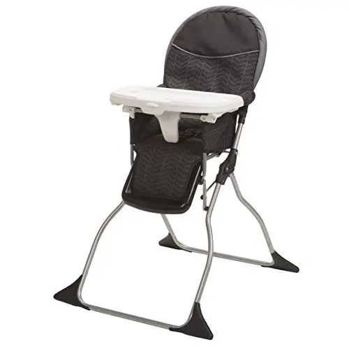 Cosco Kids foldable high chair in black arrows