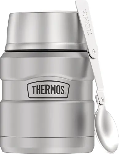 THERMOS Stainless King vacuum-insulated food jar in matte stainless steel
