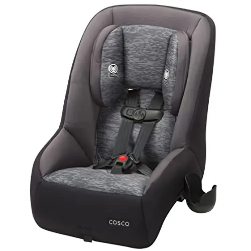 Cosco Mighty Fit 65 DX Convertible Car Seat showing compact fit