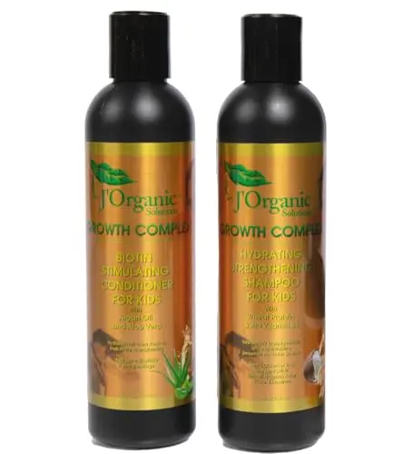 J'Organic Solutions biotin shampoo and conditioner set for kids