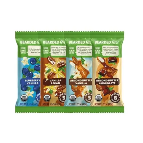 Bearded Brothers Organic Vegan Protein Bars variety pack