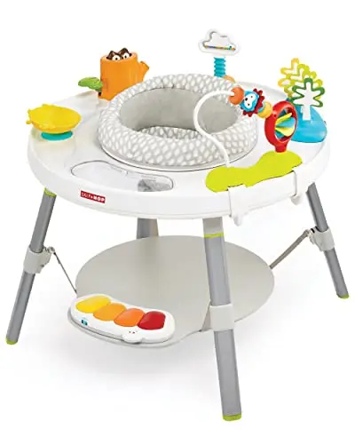 Skip Hop Explore & More activity center with light-up piano and customizable toys