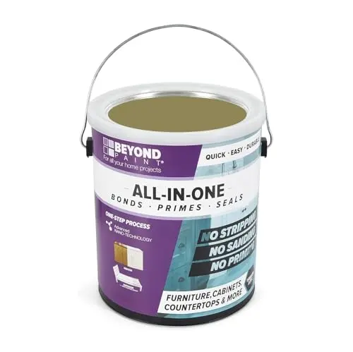 Beyond Paint all-in-one refinishing paint in sage color