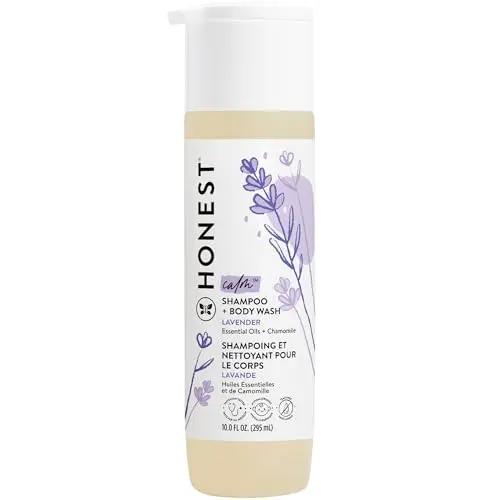 The Honest Company lavender-scented baby shampoo and body wash