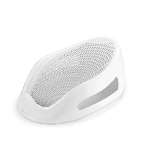 Angelcare Baby Bath Support in gray color showing ergonomic design