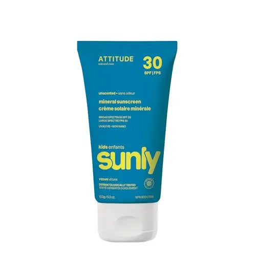 ATTITUDE mineral sunscreen bottle for babies and kids