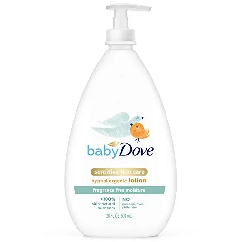 Baby Dove Fragrance-Free Baby Lotion bottle