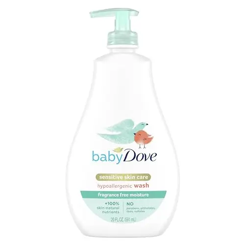 Baby Dove Fragrance Free baby wash bottle for sensitive skin
