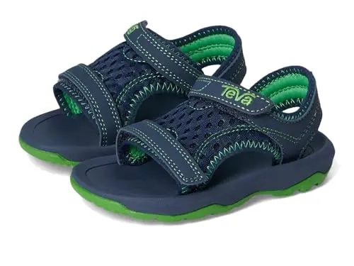 Teva toddler boy sport sandals with adjustable straps in navy blue