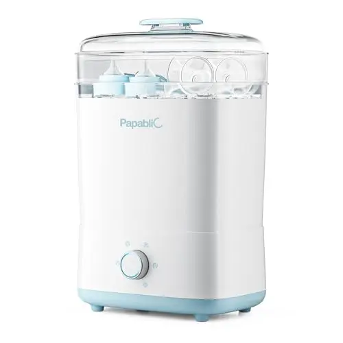 Papablic Pro baby bottle sterilizer and dryer with ceramic coating