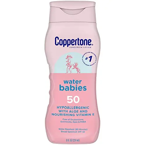 Coppertone WaterBabies Baby Sunscreen Lotion SPF 50 bottle