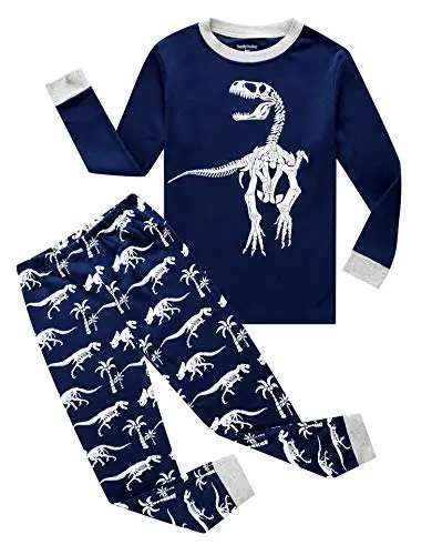 Family Feeling dinosaur print cotton pajamas for boys