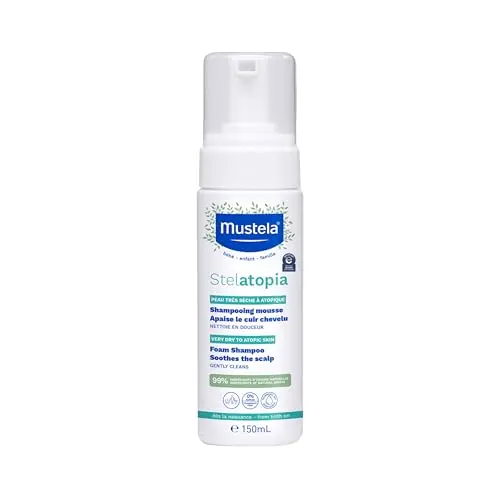 Mustela Stelatopia foam shampoo for eczema-prone skin