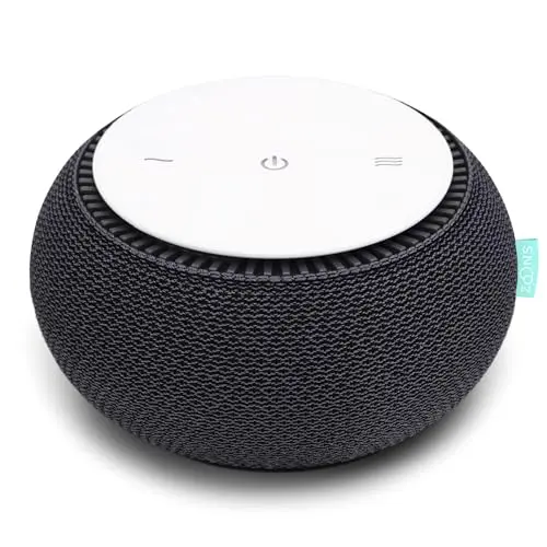 SNOOZ Smart White Noise Sound Machine in charcoal color