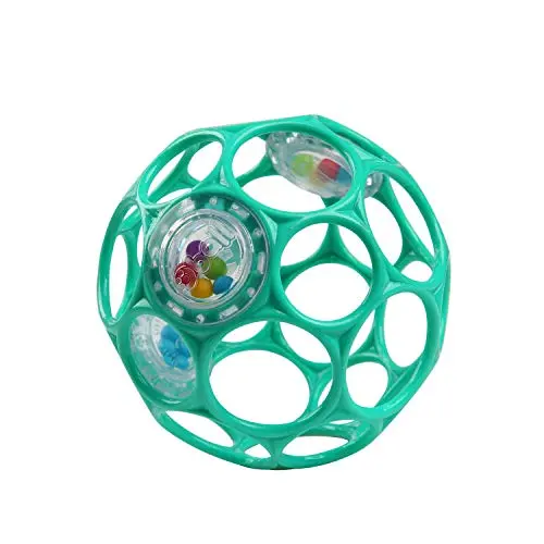 Bright Starts Oball Easy-Grasp Rattle for infant auditory stimulation