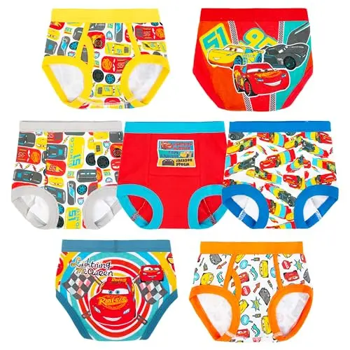 Disney Cars themed potty training pants and underwear set for boys
