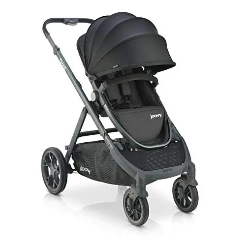 Joovy Qool customizable stroller in black melange color