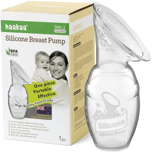 haakaa silicone manual breast pump
