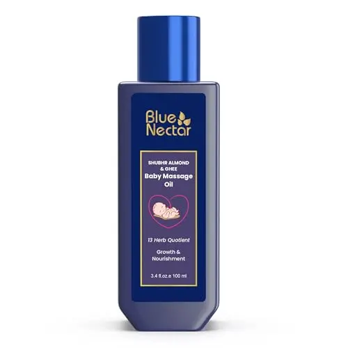 Blue Nectar Ayurvedic Baby Oil packaging