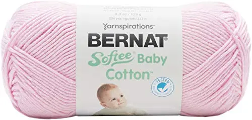 Bernat Softee Baby Cotton yarn in petal pink color