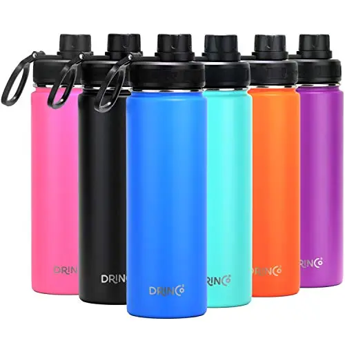 DRINCO stainless steel water bottle with double-wall insulation