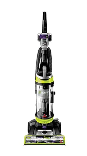 Bissell CleanView Swivel upright vacuum removing pet hair from rug