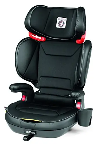Peg Perego Viaggio Shuttle Plus booster car seat in black licorice