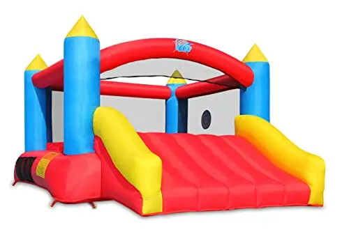 ACTION AIR bounce house with slide and safety netting
