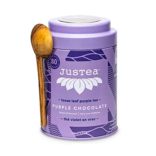 JusTea Purple Chocolate loose leaf tea