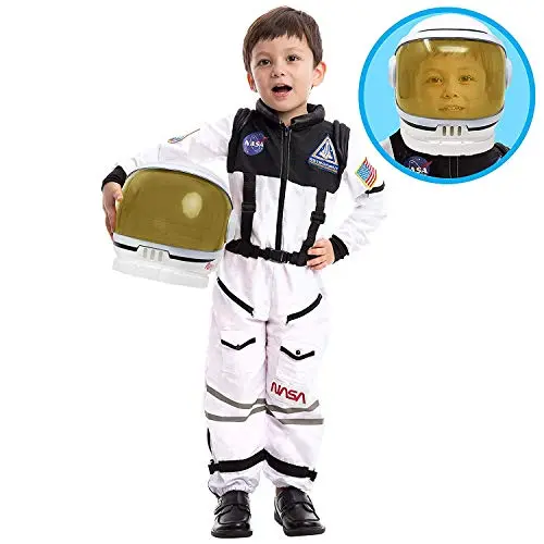 Spooktacular Creations white astronaut costume with helmet and movable visor