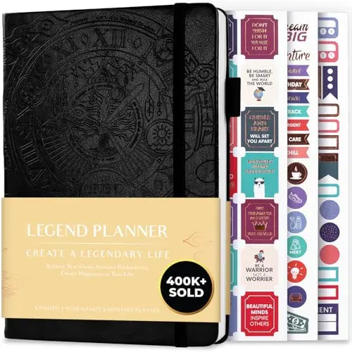 Legend Planner A5 organizer with goal-setting pages