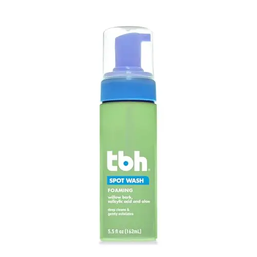 TBH Kids Spot Foam Face Wash bottle with salicylic acid