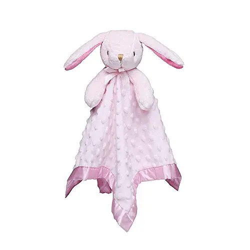 Pro Goleem bunny lovey with silk edges and soft minky fabric