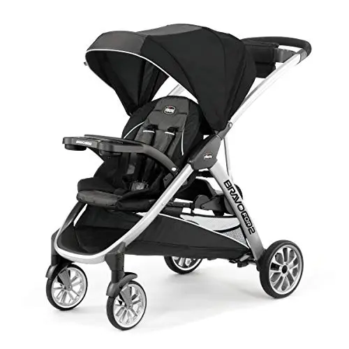 Chicco BravoFor2 double stroller with standing platform