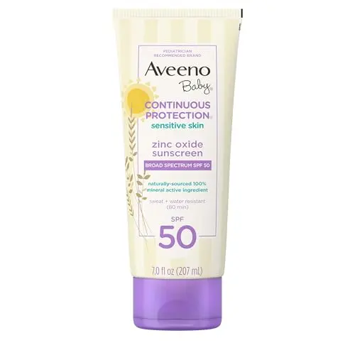 Aveeno Baby Continuous Protection Mineral Sunscreen SPF 50 tube