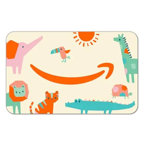 Amazon eGift Card with zoo animals birthday design