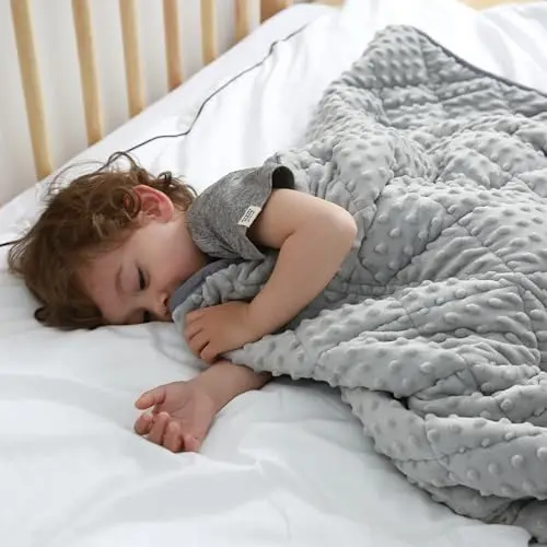MAXTID grey cotton weighted blanket for kids