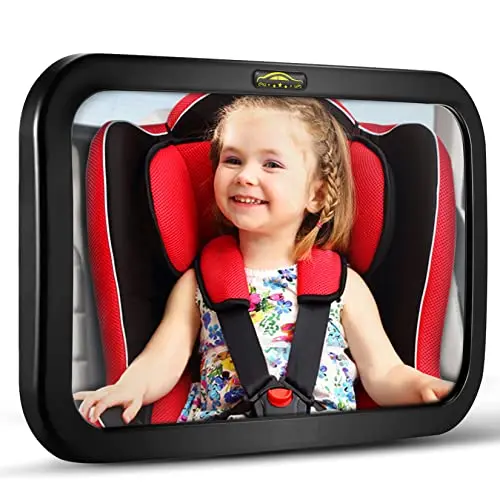 DARVIQS large rectangular baby car mirror