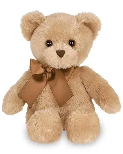 Bearington Collection Lil' Honey brown teddy bear with classic stuffed animal appearance