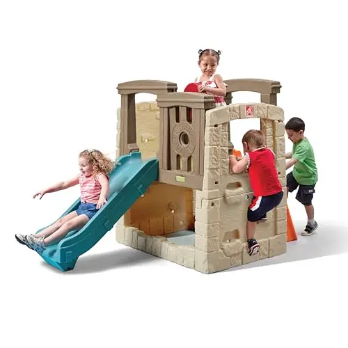 Step2 Woodland Climber II outdoor playset with slide and climbing wall